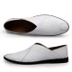 Casual Leather Shoes One Foot Stirrup Lazy Bean Shoes Soft Bottom Leather Shoes Men