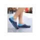 Unisex Hole Hole Shoes Non-Slip Slippers Wear-Resisting Beach Shoes-Blue