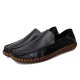 Casual oxfords bottom driving a stirrup bean shoes soft bottom leather handmade men's shoes