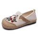 Embroidered Shoes Shallow Mouth Low Cloth Shoes