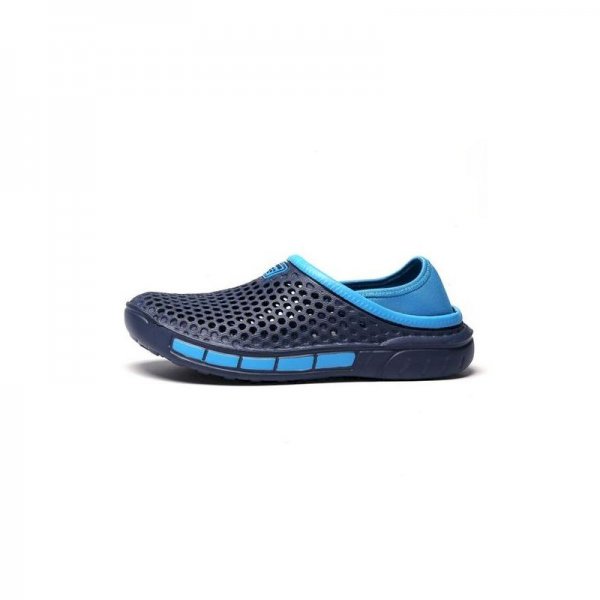 Unisex Hole Hole Shoes Non-Slip Slippers Wear-Resisting Beach Shoes-Blue