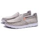 Shoes men's breathable linen men's casual one-touch low-top lazy flat shallow mouth canvas shoes