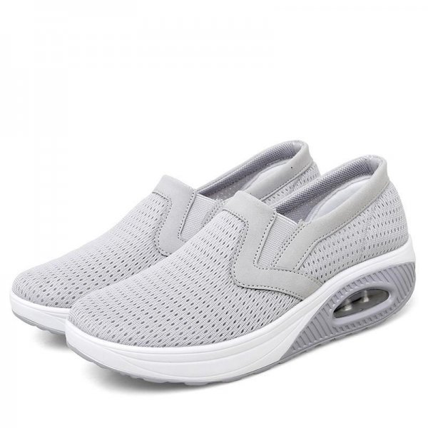 Women's Air Cushioned Sneakers: Breathable, Non-slip, Slip On Sports Shoes for Comfort and Style!