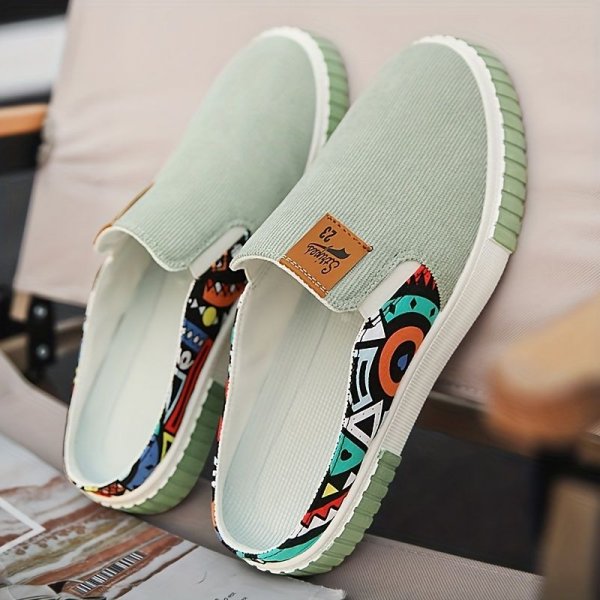 Men's Lightweight Comfy Slip-On Casual Shoes, Breathable Non-Slip Mule Shoes, Spring And Summer