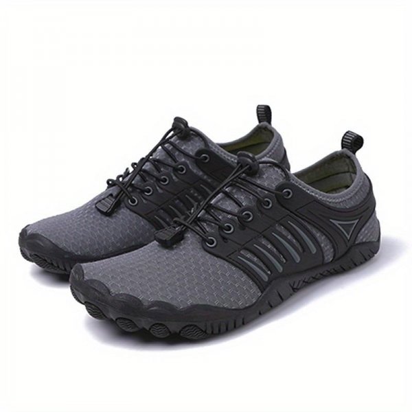 Men's Barefoot Aqua Shoes: Mesh Breathable Lightweight Sneakers for Running, Walking, Hiking, Fishing, and Trekking